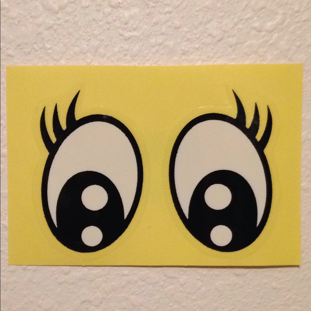 Pretty Eyes STICKER Crafters Artist Teachers Kids